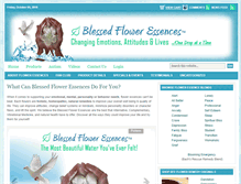 Tablet Screenshot of blessedfloweressences.com